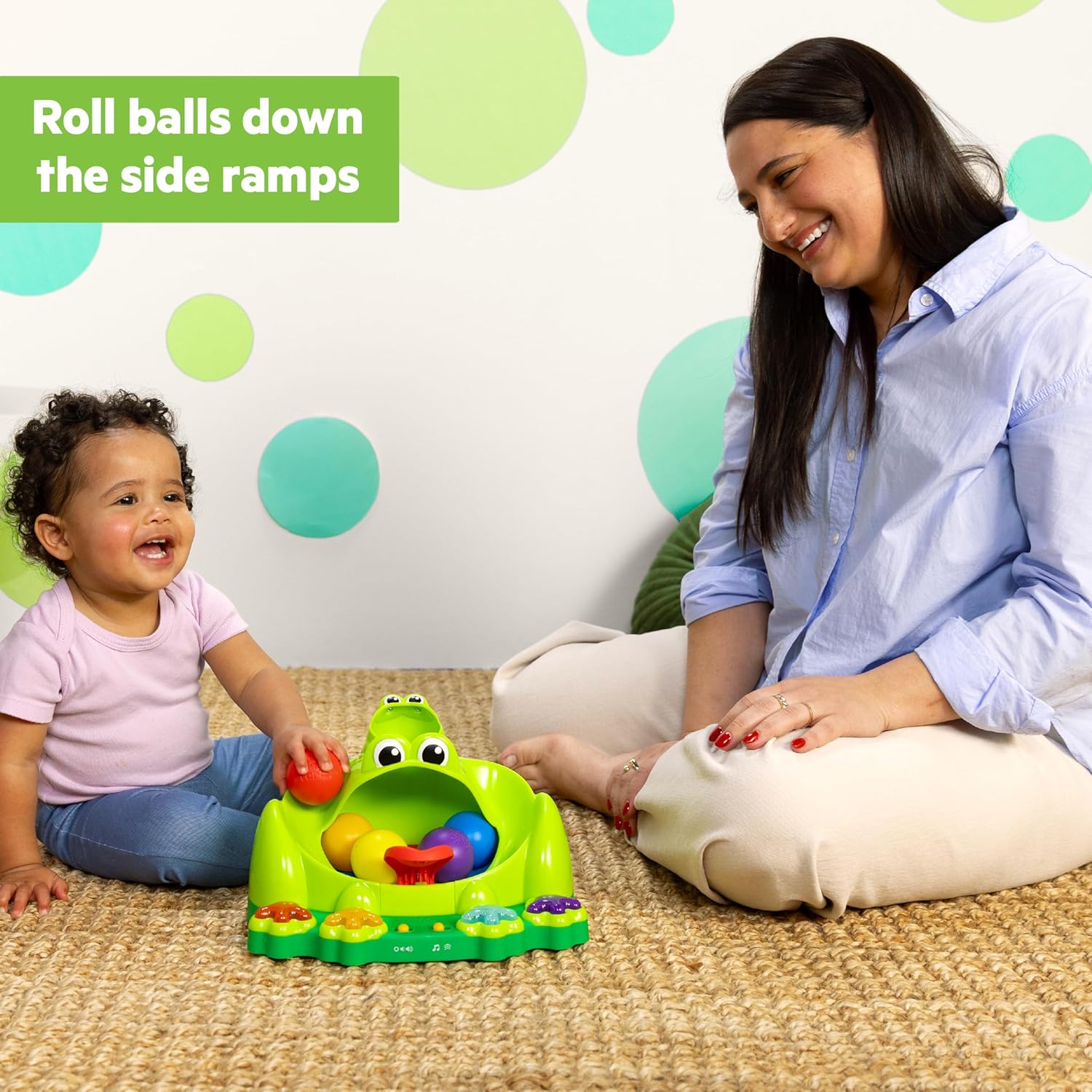 Bright Starts - Poppin` Ball Frog Ball Play Toy - (Bs-17159)