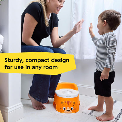 Baby Einstein, Pot Bébé Toilette Tinkle and Reveal Tiger, unisexe, Toilette enfant, avec protection contre les éclaboussures & récompense de changement de couleur, à partir de 18 mois