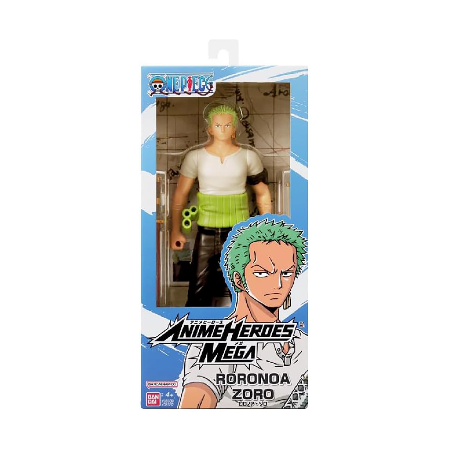 Bandai Anime Heroes Mega World Collectable: One Piece - Roronoa Zoro Action Figure (38332)