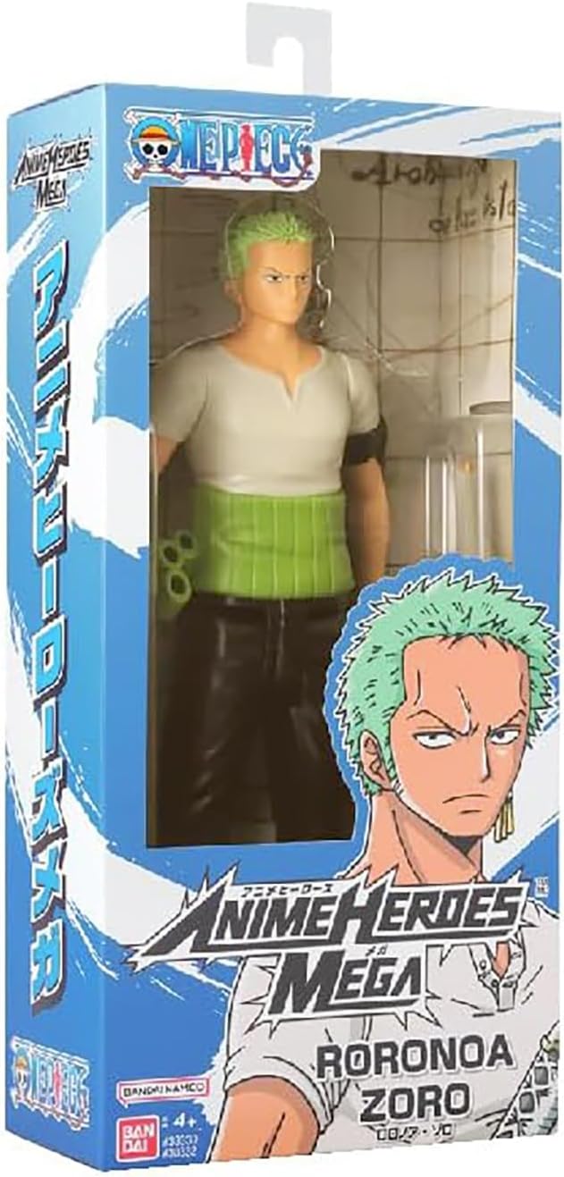 Bandai Anime Heroes Mega World Collectable: One Piece - Roronoa Zoro Action Figure (38332)