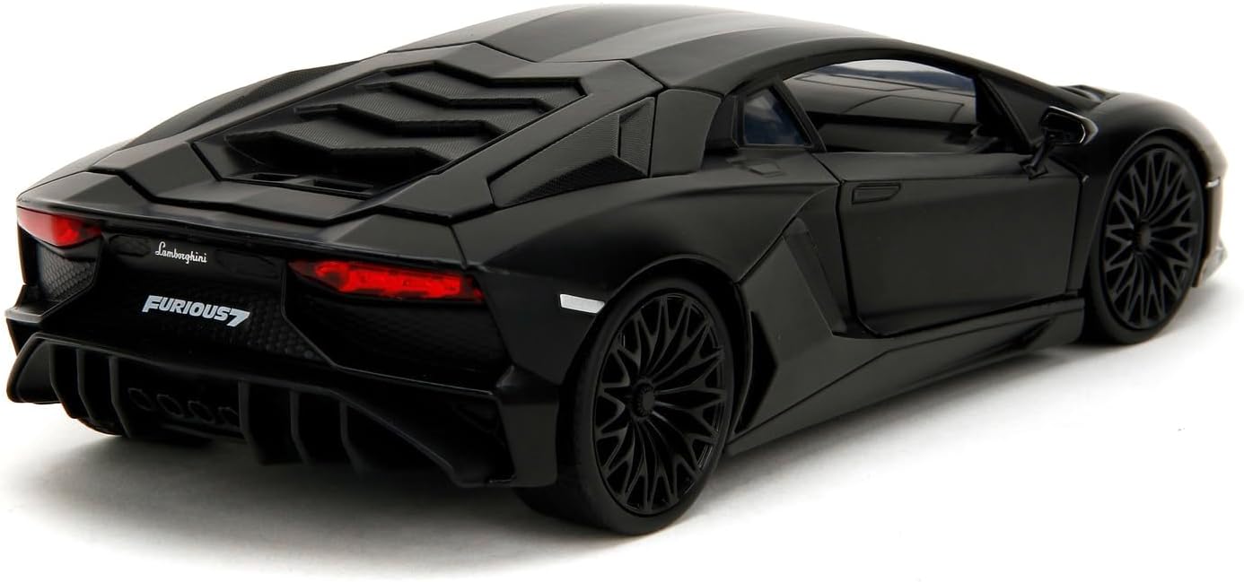 Fast & Furious JADA Toys SHAW'S LAMBORGHINI AVENTADOR 1:24 Die-Cast Modellauto, Spielzeug für Kinder und Erwachsene, Sammel- und Spielfahrzeug