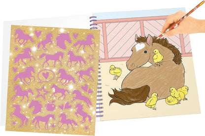 Miss Melody - Colouring Book With Sequins (413745)