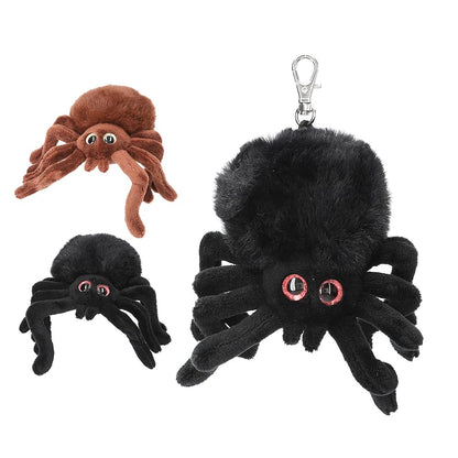 Dino World 413899 Plush Spider Pendant, Black/Brown