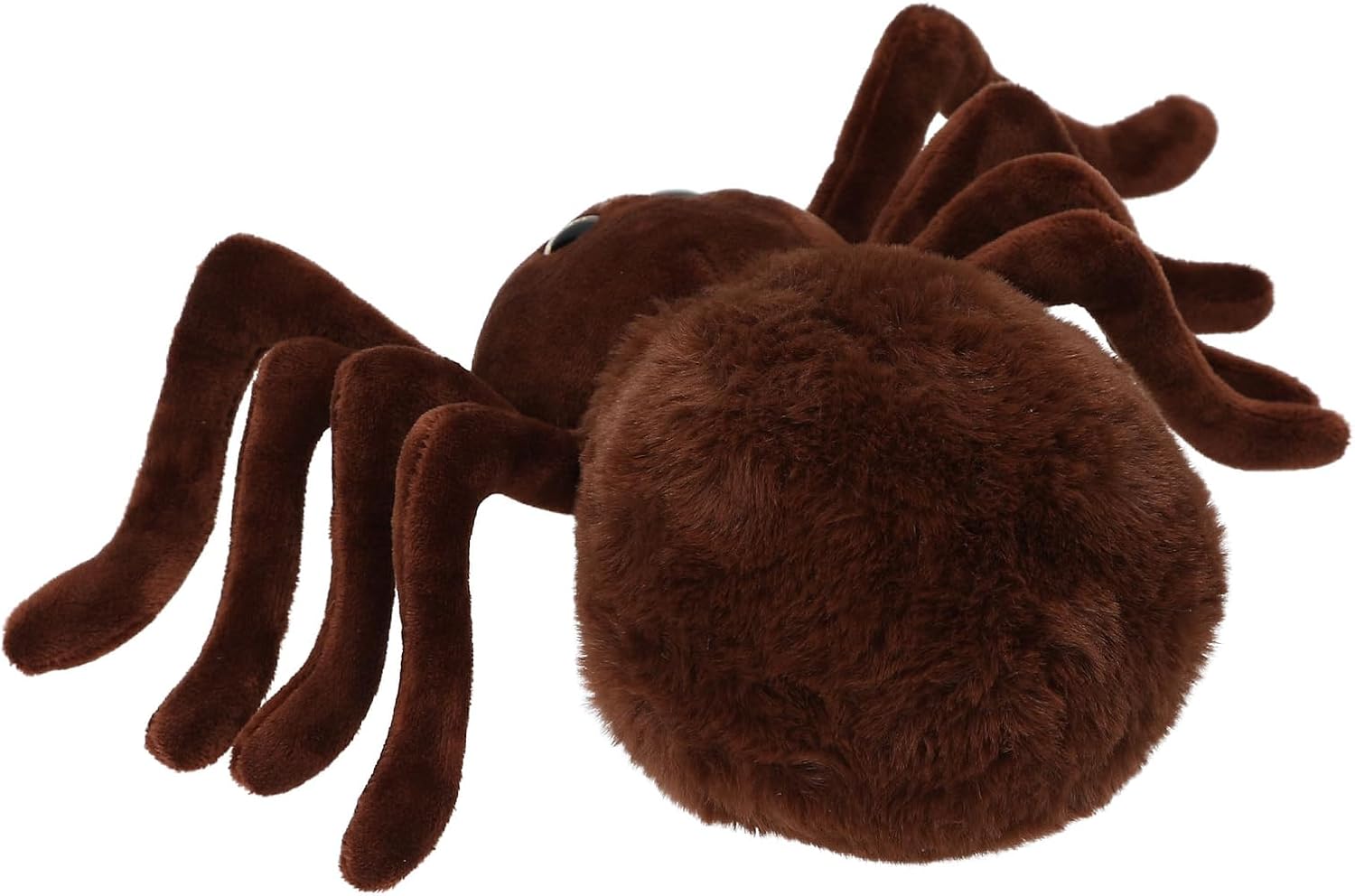 Depesche 13903 Adventure World - Knuffelspin in lichtbruin, met glitterogen, ca. 20 cm hoge knuffel