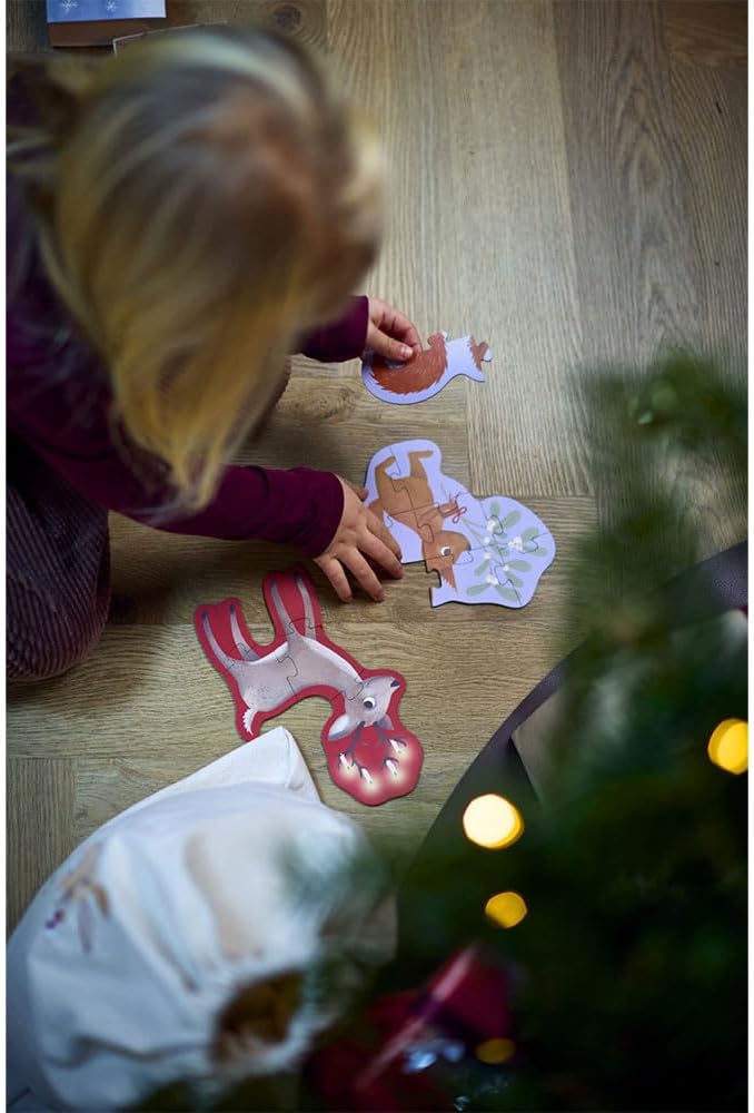 Filibabba Set of 4 puzzles - Wonderful Winter, Forest friends