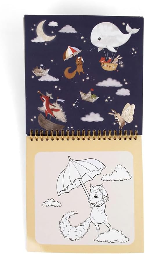 Filibabba FI-03832 Dreamy Adventurers Water Colouring Book