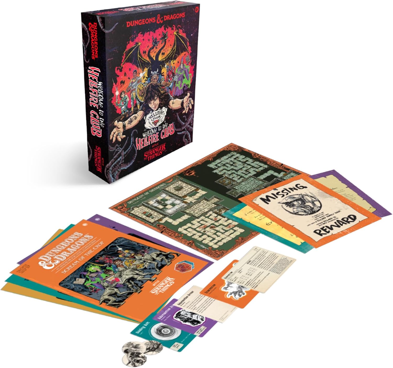 Dungeons & Dragons Stranger Things: Welcome to the Hellfire Club Adventure Game | 3–5 Players | Ages 12+