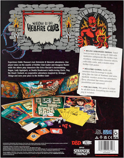 Dungeons & Dragons Stranger Things: Welcome to the Hellfire Club Adventure Game | 3–5 Players | Ages 12+