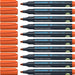 Schneider Maxx 130 Permanent Marker Pen 1 mm and 3 mm Cap-Off-Ink Refillable Pack of 10