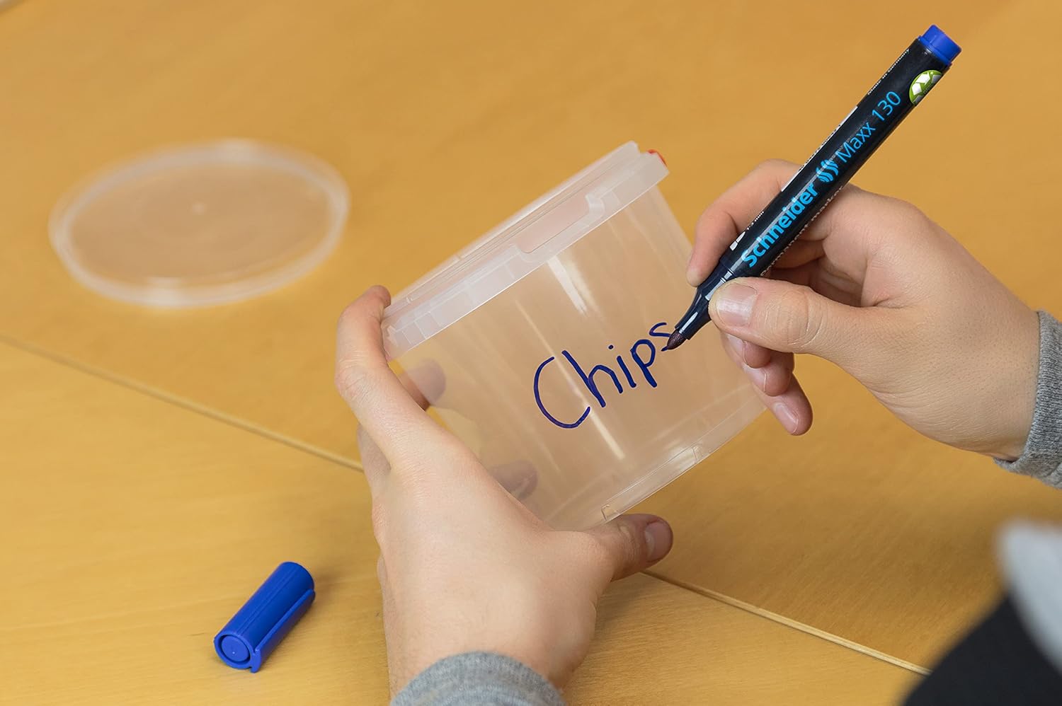 Schneider Maxx 130 Permanent Marker Pen 1 mm and 3 mm Cap-Off-Ink Refillable Pack of 10