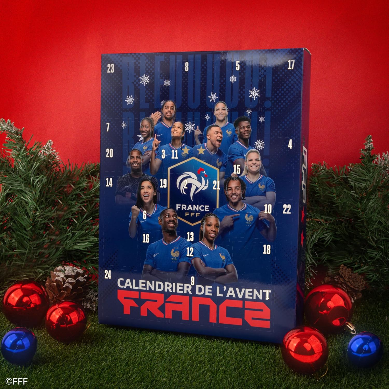 CINEREPLICAS FFF – Adventskalender der französischen Fußballnationalmannschaft 2025 – offizielles Lizenzprodukt