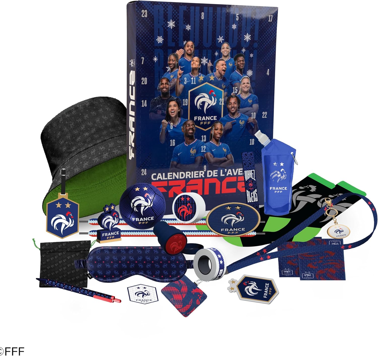CINEREPLICAS FFF – Adventskalender der französischen Fußballnationalmannschaft 2025 – offizielles Lizenzprodukt