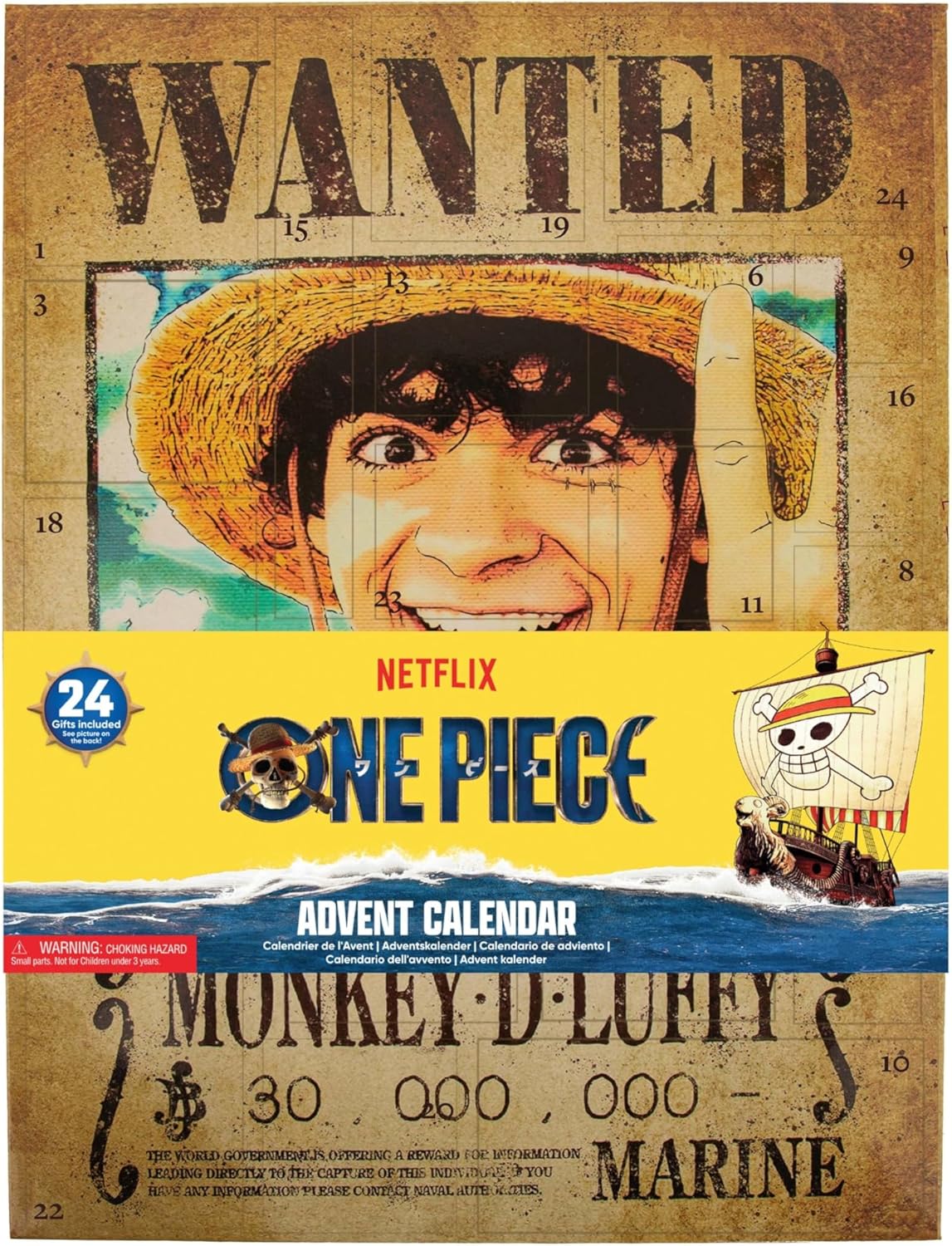CINEREPLICAS - One Piece Advent Calendar 2025 - Officially Licensed
