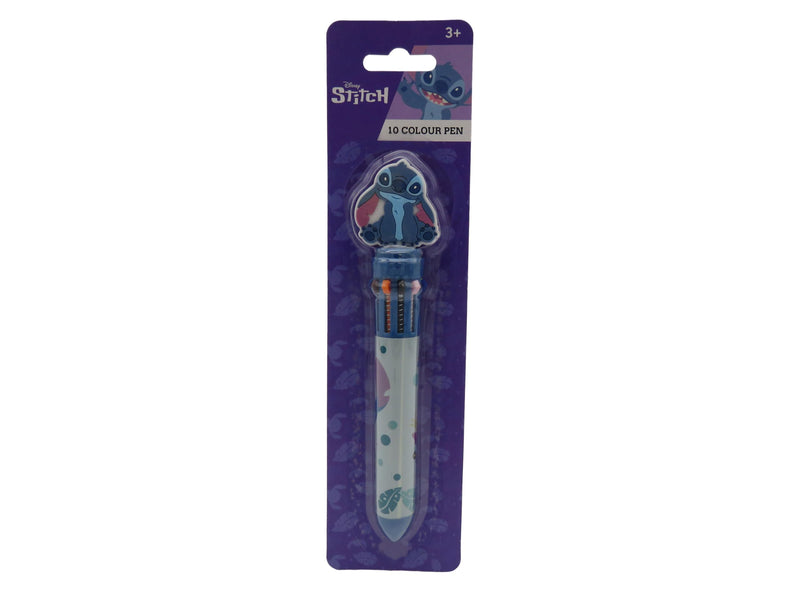 CyP Brands Stitch, Ballpoint Pen 10 Colours, Writing, School Supplies, Multicoloured, Official Product