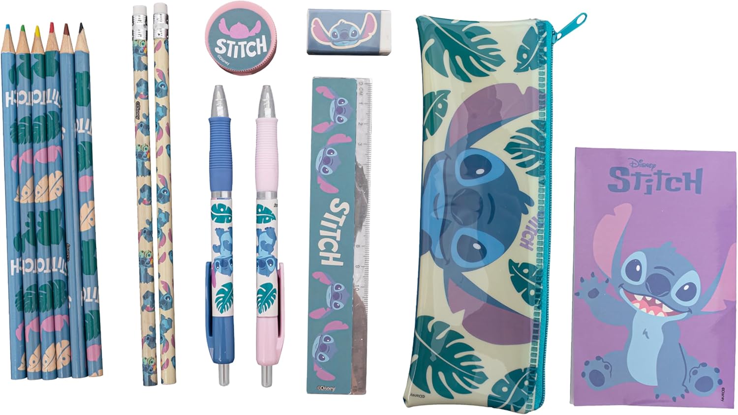 Lilo & Stitch Pencil Case Stationery Set 14 Pieces
