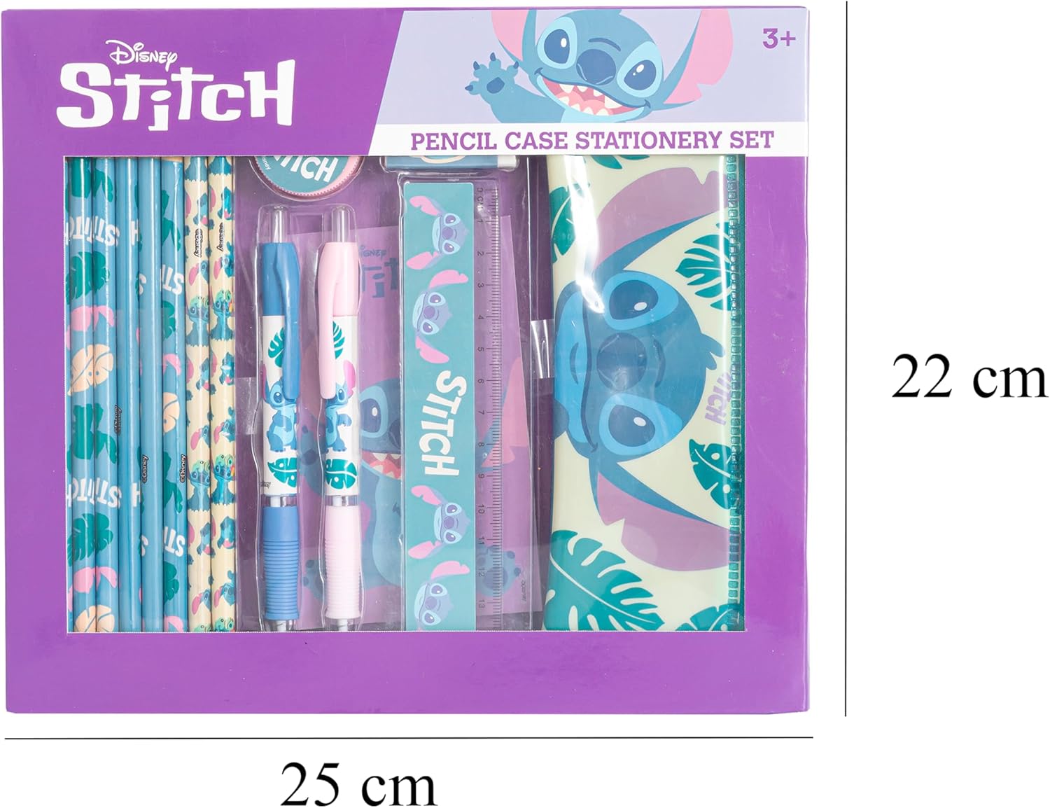 Lilo & Stitch Pencil Case Stationery Set 14 Pieces