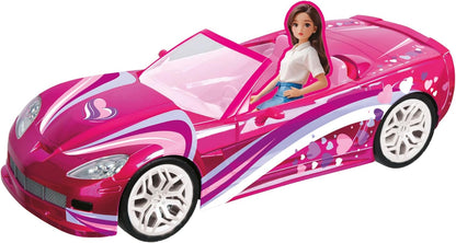 MONDO Motors Chic Car model, schaal 1:10, 2-zits voor 2 poppen, speelgoedauto voor kinderen 63818