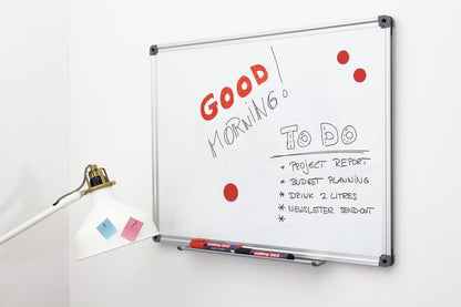 edding 360 whiteboard marker set - multi-coloured - 4 whiteboard pens - round nib 1.5-3 mm - whiteboard pen dry wipe - for whiteboards, flipcharts, magnetic, memo boards - sketchnotes - refillable