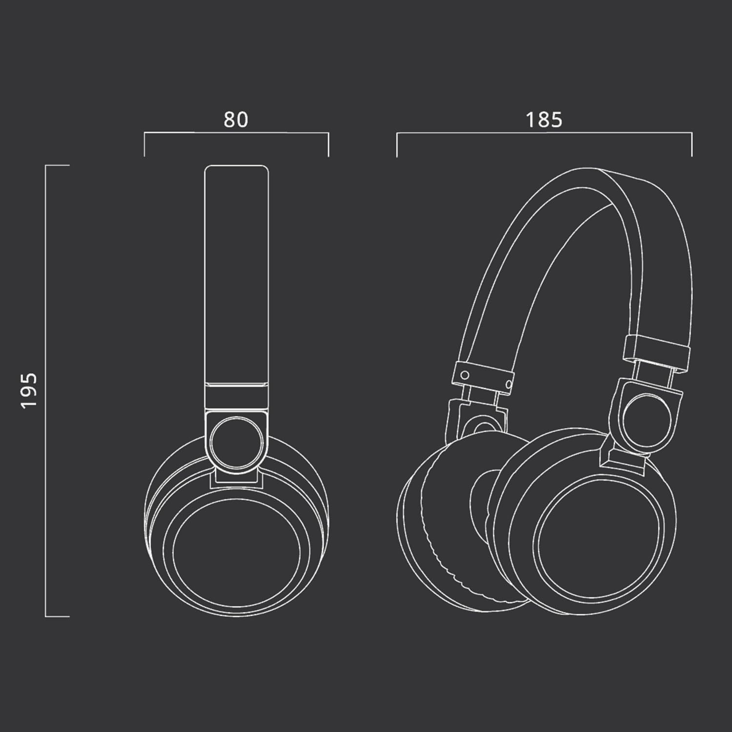 Muse M-05 276 BTB Bluetooth Wireless Stereo Cuffie Over-Ear, funzione Hands Free, include cavo USB e AUX in