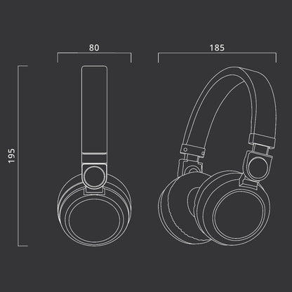 Muse M-05 276 BTB Bluetooth Wireless Stereo Cuffie Over-Ear, funzione Hands Free, include cavo USB e AUX in
