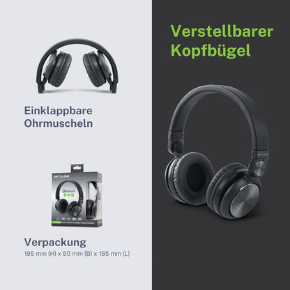 Muse M-05 276 BTB Bluetooth Wireless Stereo Cuffie Over-Ear, funzione Hands Free, include cavo USB e AUX in