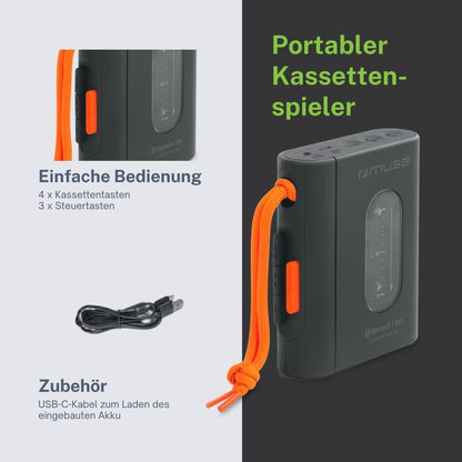 Muse: Portable Cassette Player With Bluetooth Connectivity