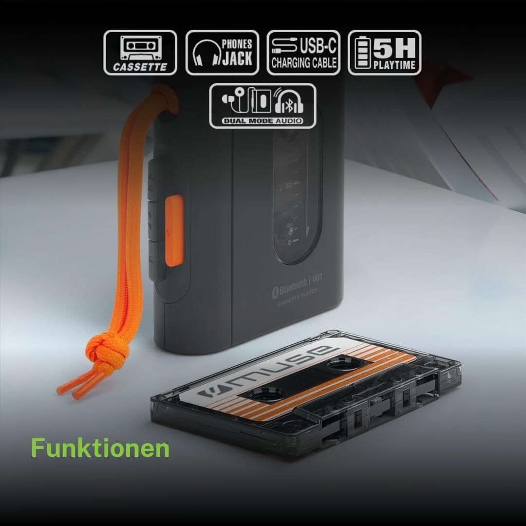 Muse: Portable Cassette Player With Bluetooth Connectivity
