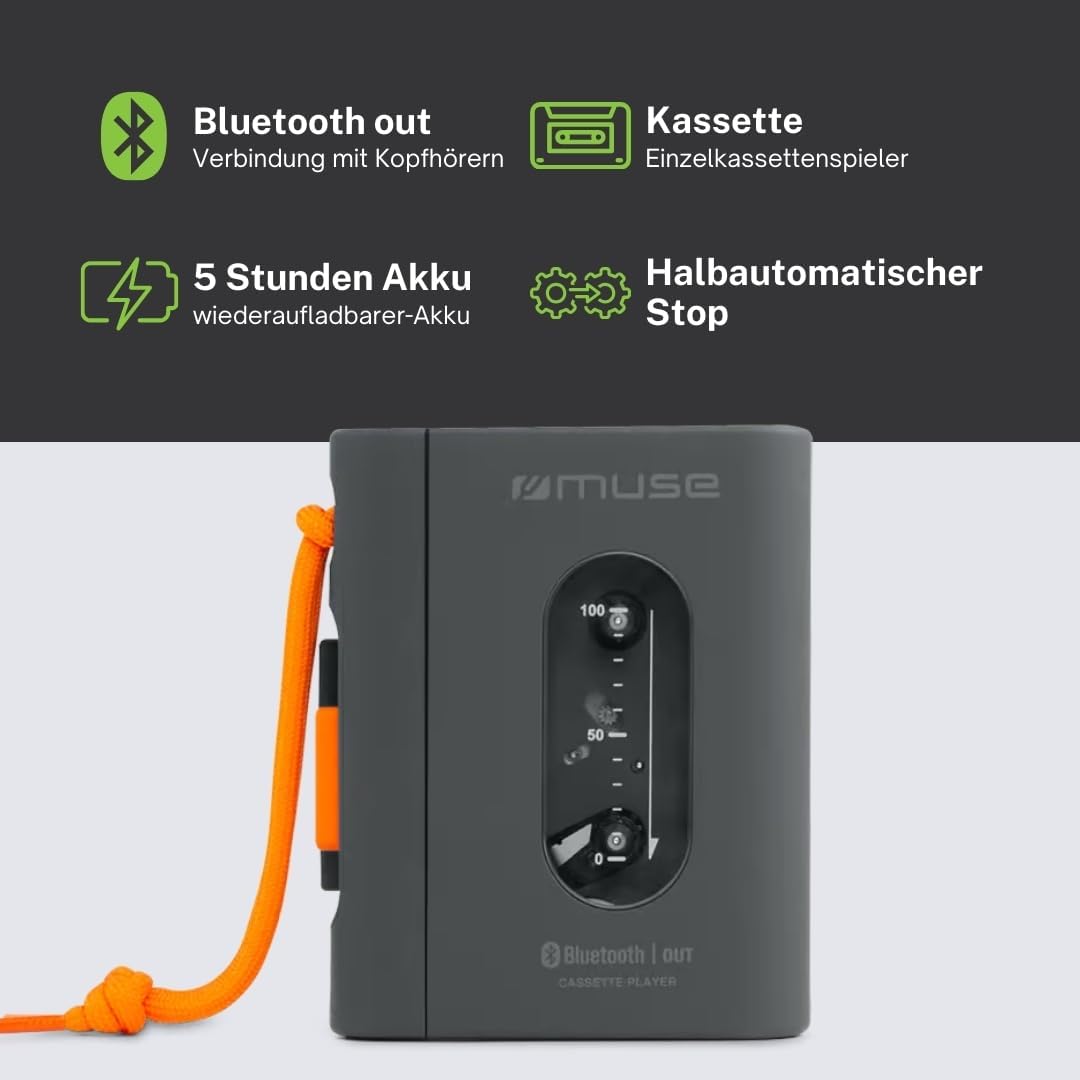Muse: Portable Cassette Player With Bluetooth Connectivity