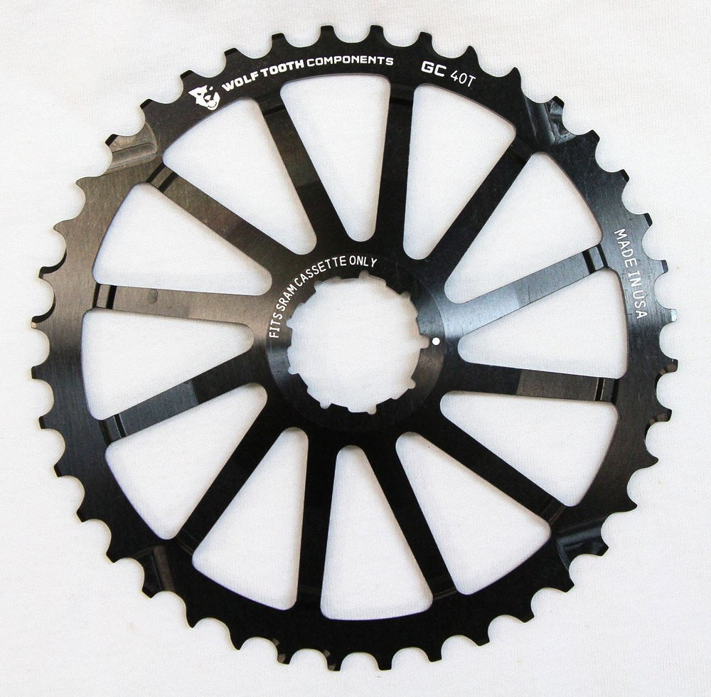 Wolf Tooth Cogs for SRAM 10 Speed Black 40T