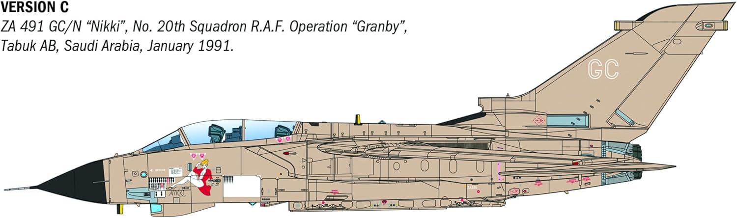 Italeri 2521 Tornado GR.1 Desert Storm RAF 1:32 Model Kit