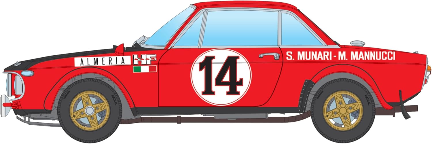 Italeri 3670 Lancia Fulvia HF Rally Monte Carlo 1972 1:24 Scale Plastic Model Kit/Model Assembly