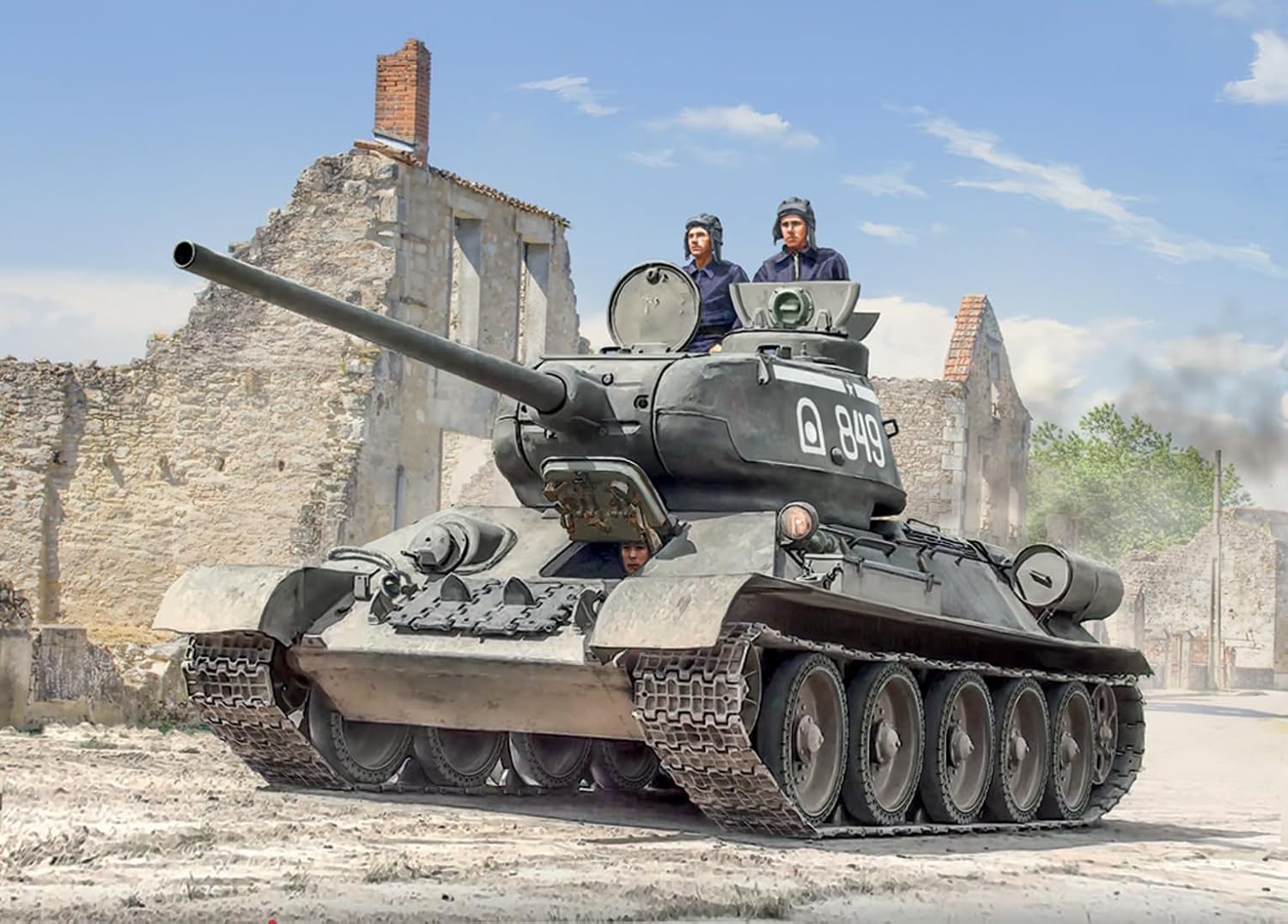 Italeri 6758 T34/85 Zavod 112, scale 1:35, plastic Model Kit/Model Plastic to assemble