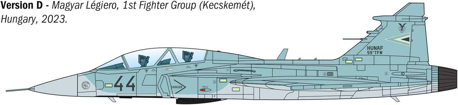 Italeri 91216 Saab JAS-39D Gripen Twin Seater 1:72 Model Kit