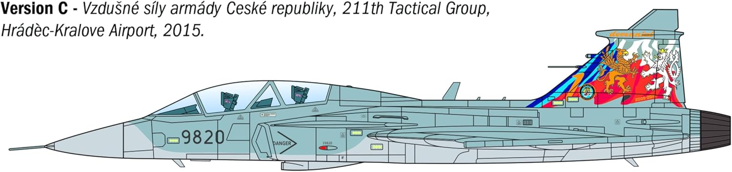 Italeri 91216 Saab JAS-39D Gripen Twin Seater 1:72 Model Kit