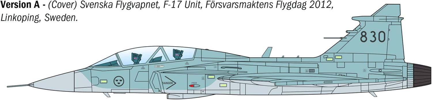Italeri 91216 Saab JAS-39D Gripen Twin Seater 1:72 Model Kit