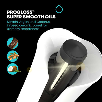 Revamp Progloss Hollywood Curl Automatic Rotating Hair Curler - White Cl-1850