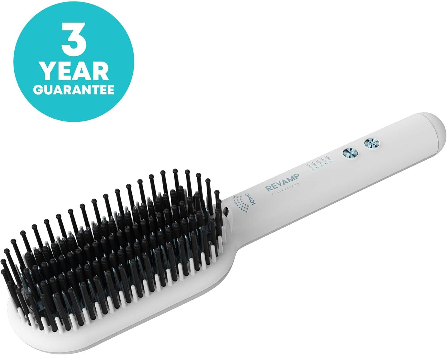 Revamp Progloss Deepform Ceramic Straightening Brush - White Br-1850