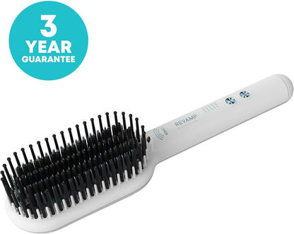 Revamp Progloss Deepform Ceramic Straightening Brush - White Br-1850