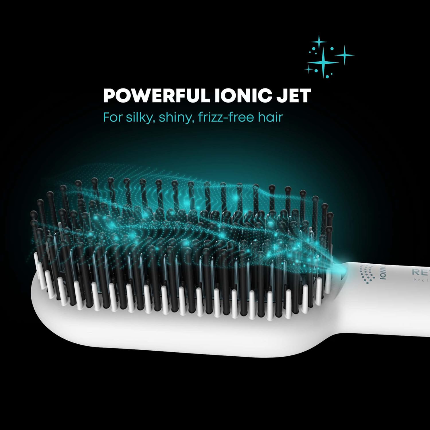 Revamp Progloss Deepform Ceramic Straightening Brush - White Br-1850