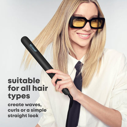 Revamp Progloss Ion Shine Ceramic Hair Straightener - Black St-1850