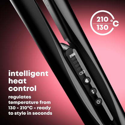 Revamp Progloss Ion Shine Ceramic Hair Straightener - Black St-1850