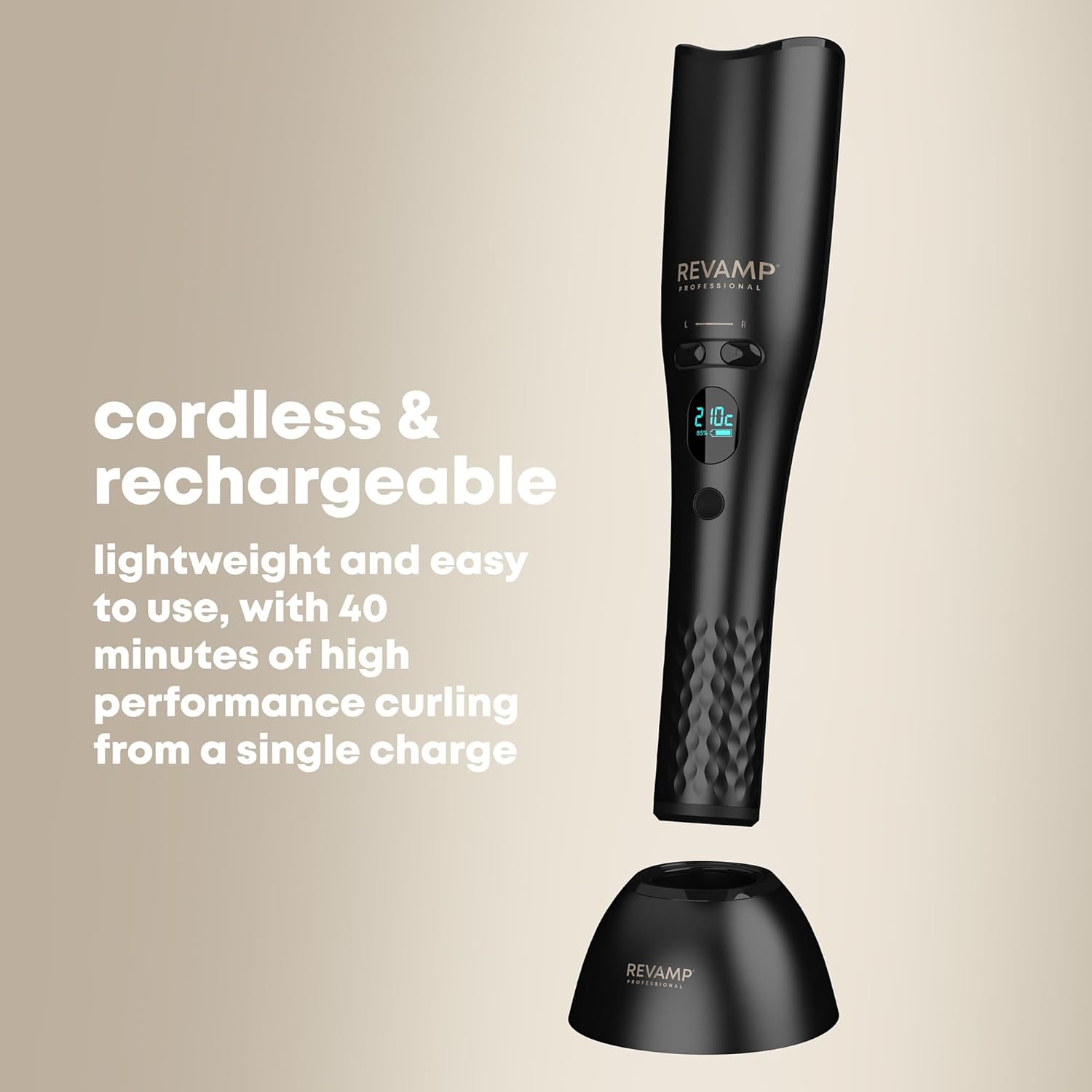 Revamp Igen Progloss Cordless Hollywood Curl Automatic Rotating Curler - Cl-2750