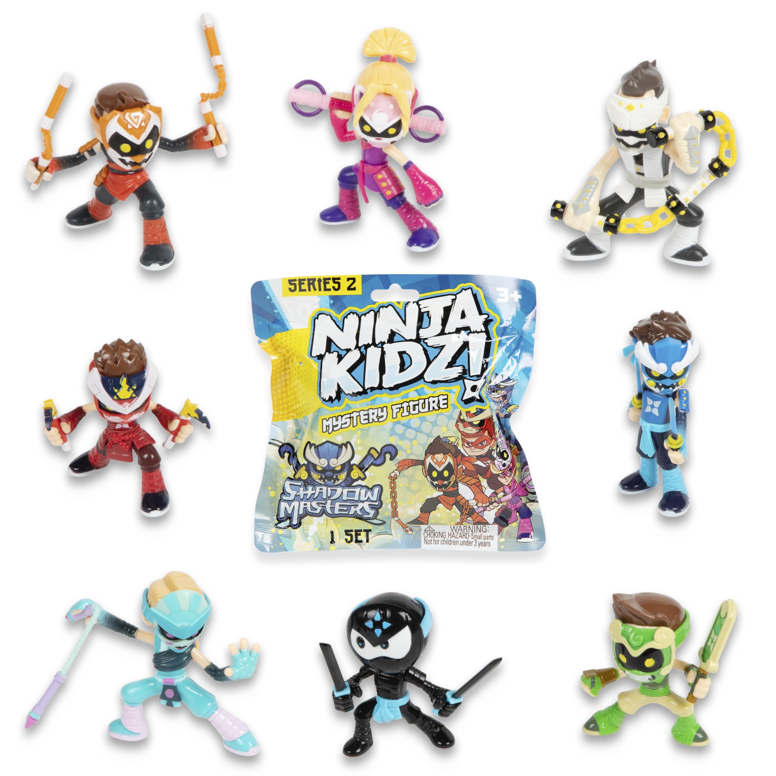 Ninja Kidz Shadow Masters Mystery Figures Series 2, Mystery Surprise Unboxing, Official Merch