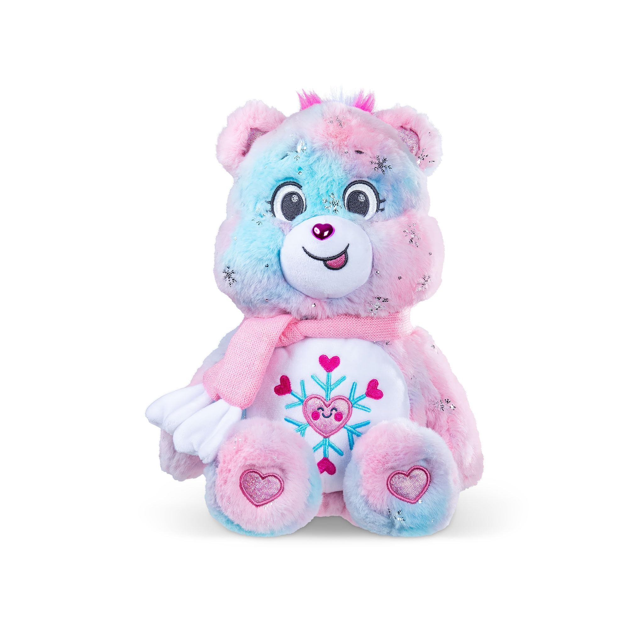 Care Bears Basic Fun Collector Edition – Snowflake Sparkle Bear 35cm – Winter-Themed Soft Toy with Shimmery Details – Eco-Friendly Plush for Kids & Collectors, 14"