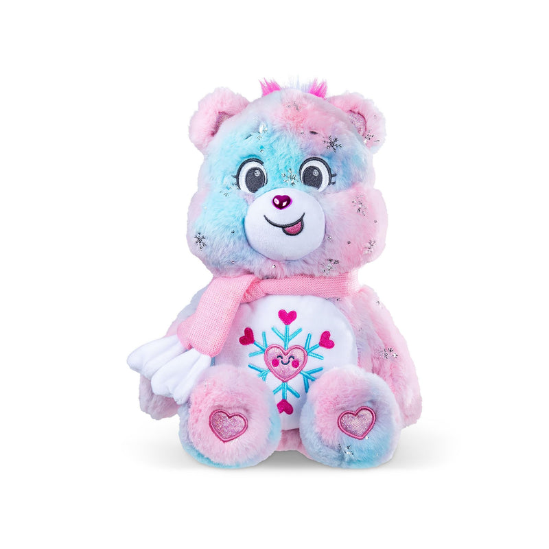 Care Bears Basic Fun Collector Edition – Snowflake Sparkle Bear 35cm – Winter-Themed Soft Toy with Shimmery Details – Eco-Friendly Plush for Kids & Collectors, 14"