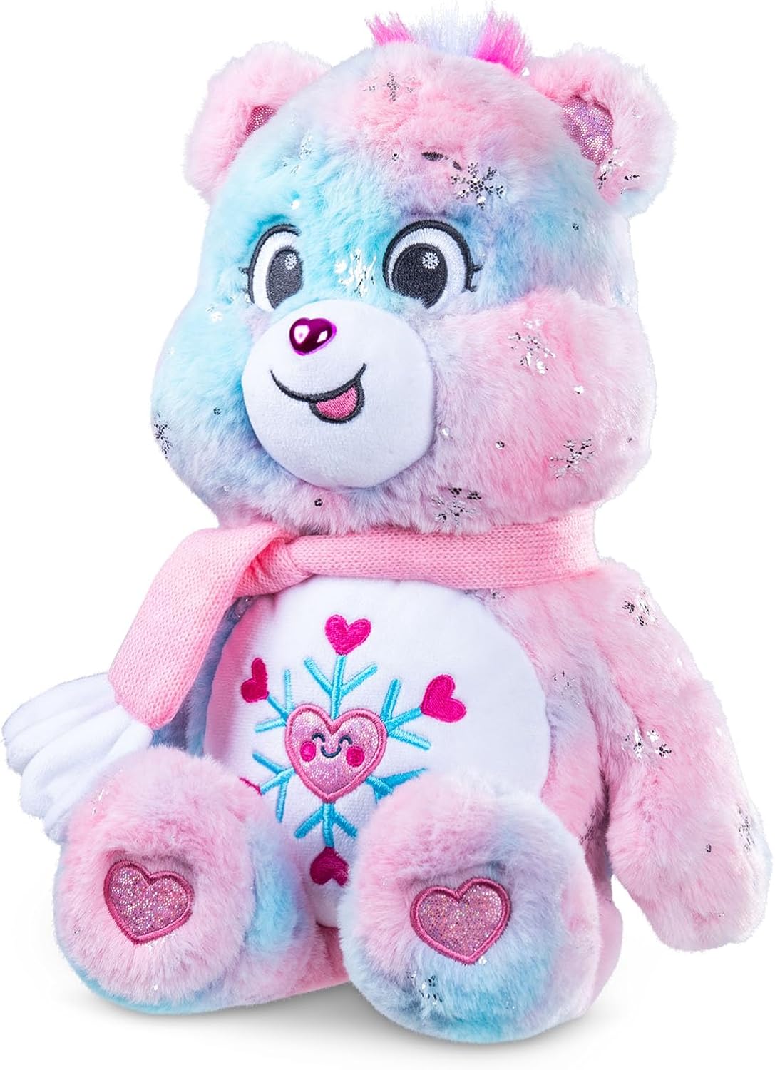 Care Bears Basic Fun Collector Edition – Snowflake Sparkle Bear 35cm – Winter-Themed Soft Toy with Shimmery Details – Eco-Friendly Plush for Kids & Collectors, 14"