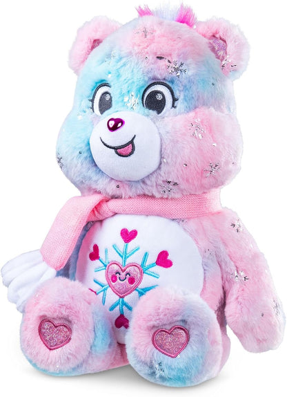 Care Bears Basic Fun Collector Edition – Snowflake Sparkle Bear 35cm – Winter-Themed Soft Toy with Shimmery Details – Eco-Friendly Plush for Kids & Collectors, 14"