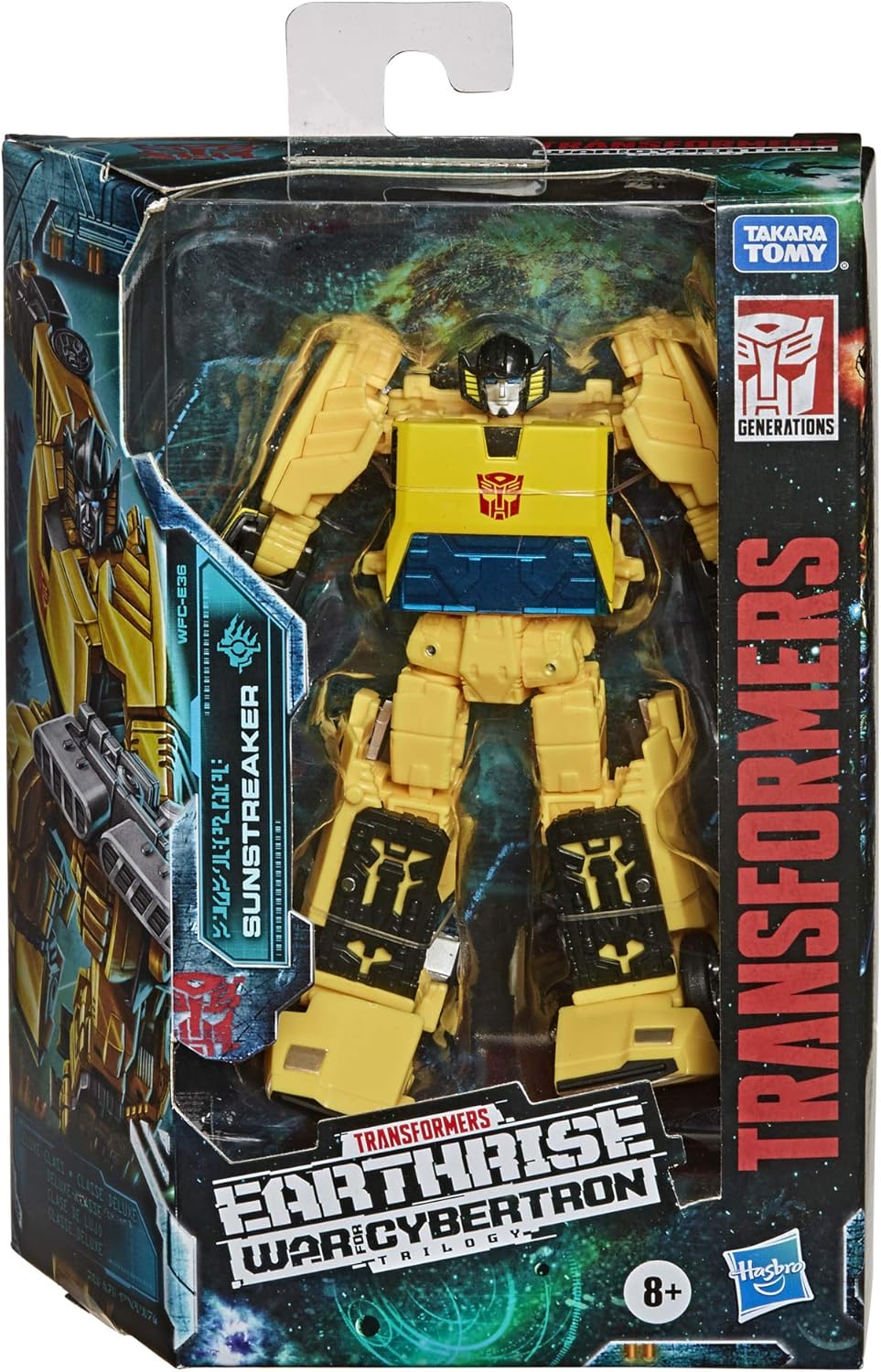 Transformers Toys Generations War for Cybertron: Earthrise Deluxe WFC-E36 Sunstreaker Action Figure – Children Aged 8 and Up, 14-cm