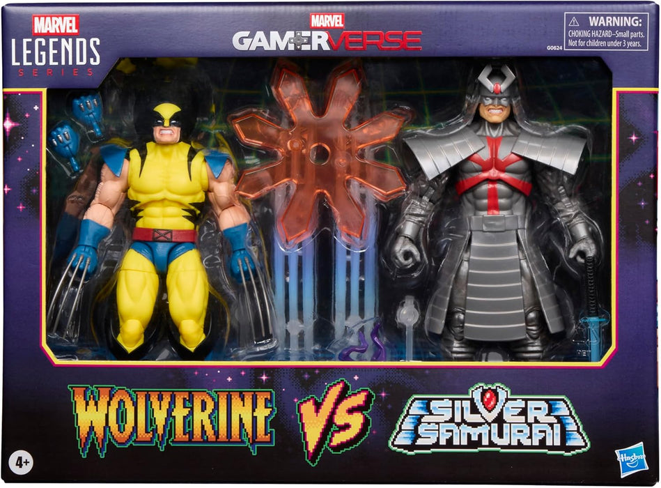 Marvel Legends Series Gamerverse Wolverine vs Marvel's Silver Samurai Action Figure Collectibles
