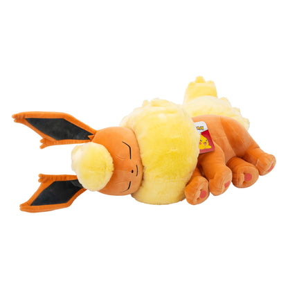 Pokémon Sleeping Plush 45 cm Flareon - Orange/Yellow - Official Pokemon Stuffed Colectible Toy for Children 2+